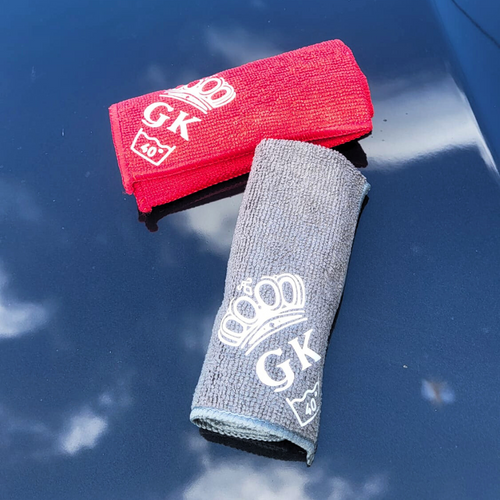 GK Mikrofasertuch Rot und Grau